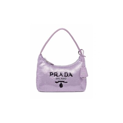 PRADA RE-EDITION 2000 PAILLETTES SHOULDER BAG 1NE515 (22*12*6cm)  PRADA RE-EDITION 2000 PAILLETTES SHOULDER BAG 1NE515 (22*12*6cm)